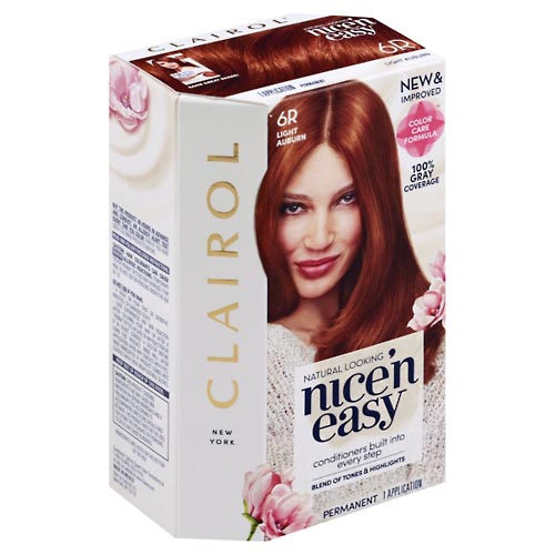 Image for Clairol Hair Color, Permanent, Light Auburn, 6R,1ea from ABC Pharmacy