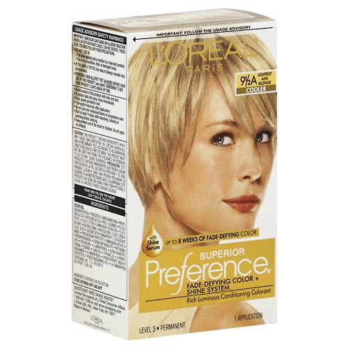 Image for Superior Preference Permanent Haircolor, Cooler, Lightest Ash Blonde 9-1/2A,1ea from ABC Pharmacy