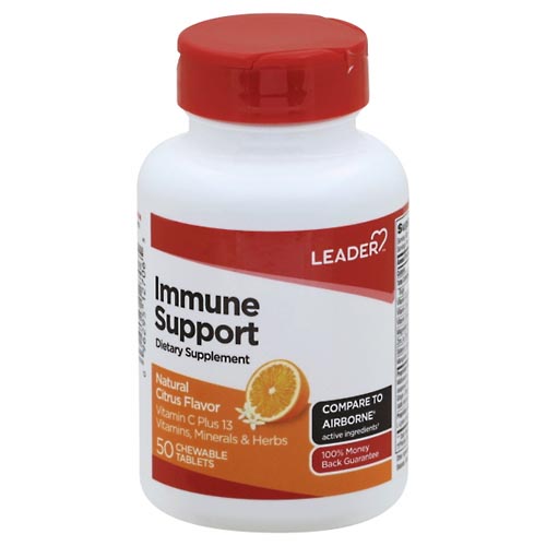 Image for Leader Immune Support, Natural Citrus Flavor, Chewable Tablets,50ea from ABC Pharmacy