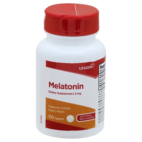 Image for Leader Melatonin, 3 mg, Tablets,100ea from ABC Pharmacy
