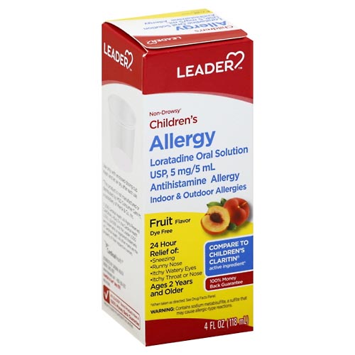 Image for Leader Allergy, Non-Drowsy, Children's, Fruit Flavor,4oz from ABC Pharmacy