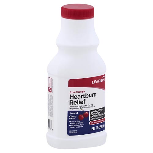 Image for Leader Heartburn Relief, Extra Strength, Cherry Flavor,12oz from ABC Pharmacy