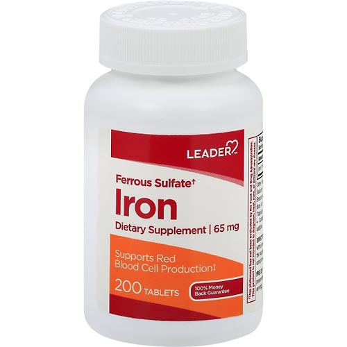 Image for Leader Iron, 65 mg, Tablets,200ea from ABC Pharmacy