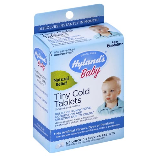 Image for Hylands Tiny Cold Tablets, Quick-Dissolving Tablets,125ea from ABC Pharmacy