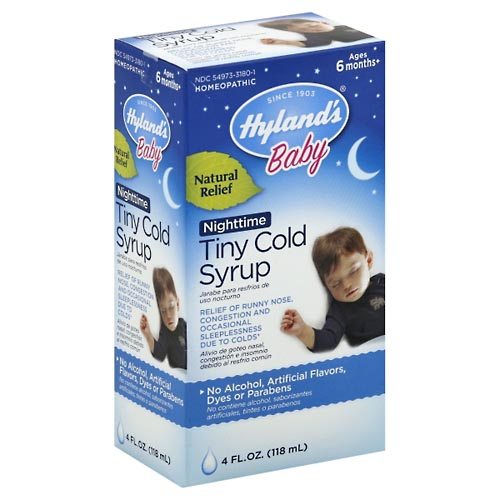 Image for Hylands Tiny Cold Syrup, Nighttime,4oz from ABC Pharmacy