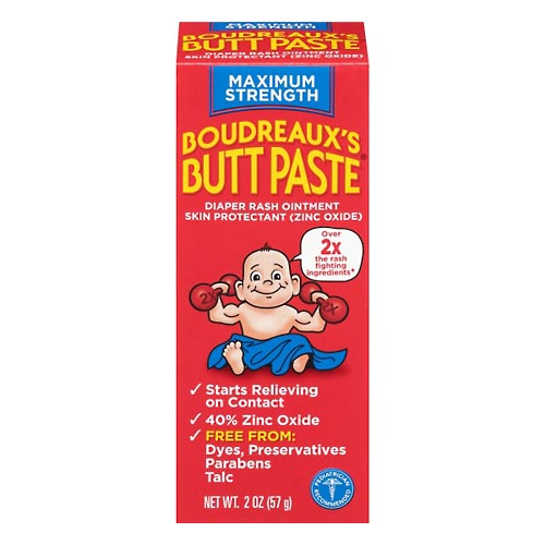 Image for Boudreauxs Butt Paste, Maximum Strength,2oz from ABC Pharmacy