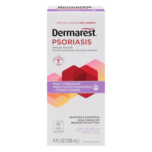Image for Dermarest Medicated Shampoo Plus Conditioner, Psoriasis,8oz from ABC Pharmacy