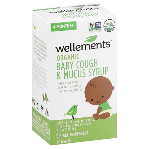 Image for Wellements Baby Cough & Mucus Syrup, Organic, 4 Months+,2oz from ABC Pharmacy