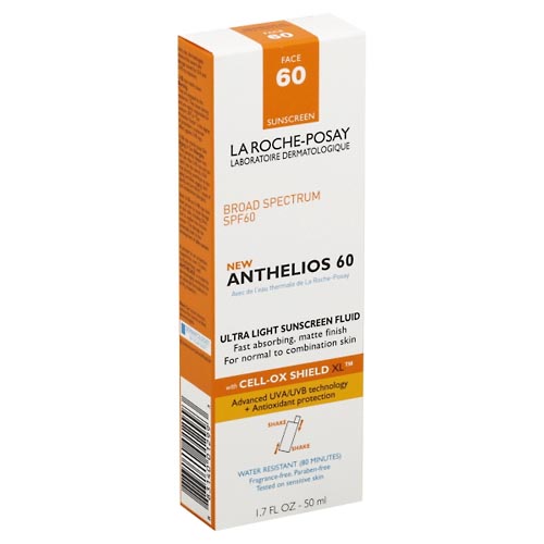 Image for La Roche Posay Sunscreen Fluid, Ultra Light, Face, Broad Spectrum SPF 60,1.7oz from ABC Pharmacy