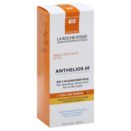 Image for La Roche Posay Sunscreen Face & Body, Anthelios 60, Broad Spectrum SPF 60,5oz from ABC Pharmacy